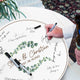 Memate Wedding Guestbook Alternative, Wedding Guest Books Personalized Name and Wedding Date, Wooden Wedding Sign Board for Signature, Custom Rustic Round Wooden Wedding Signs