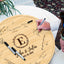 Memate Wedding Guestbook Alternative Personalized, Wedding Guest Books, Custom Wedding Signs Name Date, Wooden Wedding Guess Book Sign Board for Signature, Rustic Round Wedding Book Alternative 03