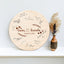 Memate Wedding Guestbook Alternative, Wedding Guest Books Personalized Name Date, Wooden Wedding Sign Board for Signature, Custom Rustic Round Wooden Wedding Signs for Couples