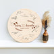Memate Wedding Guestbook Alternative, Wedding Guest Books Personalized Name Date, Wooden Wedding Sign Board for Signature, Custom Rustic Round Wooden Wedding Signs for Couples