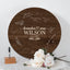 Memate Wedding Guestbook Alternative, Wedding Guest Books Personalized Family Name and Wedding Date, Wooden Wedding Sign Board for Signature, Rustic Round Wooden Wedding Signs