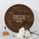 Memate Wedding Guestbook Alternative, Wedding Guest Books Personalized Family Name and Wedding Date, Wooden Wedding Sign Board for Signature, Rustic Round Wooden Wedding Signs