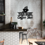 MeMate Coffee Bar Sign for Bar Decoration, Outdoor Bar Decor, Personalized Metal Sign for Coffee & Bar, Custom Name Signs for Coffee Bar, Large Metal Sign for Outside, Home Bar Gifts