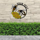 MeMate Personalized Metal Sign Bee, Custom Garden Metal Signs Outdoor Décor, 8" - 24" Garden Signs Metal, Bee Farm Sign, Bee Flowers Garden Signs to Personalize, Shed Shed Sign, Rustic Plaque