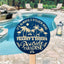 MeMate Poolside Signs Personalized Name Text Wooden Sign Outdoor, Poolside Decor, Customized Pool Sign, Swimming Pool Decorations for Wall, Wood Plaque for Backyards Patio Housewarming Gifts