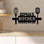 MeMate Kitchen Sign, Personalized Metal Name Signs, Custom Kitchen Sign for Indoor Kitchen Home Wall Décor, Kitchen Signs for Home Decor, Housewarming Gift for Mom Wife Grandmother Friend Family