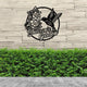 MeMate Personalized Metal Sign Hummingbird, Custom Garden Metal Signs Outdoor Décor, 8" - 24" Garden Signs Metal, HummingbirdSign, Hummingbird Flowers Garden Signs to Personalize, Shed Shed Sign