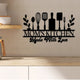 MeMate Kitchen Sign, Personalized Metal Name Signs, Custom Kitchen Sign for Indoor Kitchen Home Wall Décor, Kitchen Signs for Home Decor, Housewarming Gift for Mom Wife Grandmother Friend Family