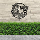 MeMate Personalized Metal Sign Bee, Custom Garden Metal Signs Outdoor Décor, 8" - 24" Garden Signs Metal, Bee Farm Sign, Bee Flowers Garden Signs to Personalize, Shed Shed Sign, Rustic Plaque