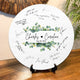 Memate Wedding Guestbook Alternative, Wedding Guest Books Personalized Name Date, Wooden Wedding Sign Board for Signature, Custom Rustic Round Wooden Wedding Signs