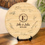 Memate Wedding Guestbook Alternative Personalized, Wedding Guest Books, Custom Wedding Signs Name Date, Wooden Wedding Guess Book Sign Board for Signature, Rustic Round Wedding Book Alternative 03