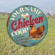 MeMate Chicken Coop Signs, Hen House Decor, Chicken Coop Signs for Farmhouse Decoration, Metal Signs Outdoor Decor, 8-24 inches Large Metal Sign, Farm Sign, Housewarming Gifts