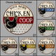 MeMate Chicken Coop Signs, Chicken Coop Signs for Farmhouse Decoration, Metal Signs Outdoor Decor, Hen House Decor, Housewarming Gifts, Farm Signs