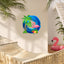 MeMate Pink Flamingo Sign Decor, Outdoor Décor for Backyard, Patio, Pool, Kitchen, Lounge, Flamingo Outdoor Sign, Metal Sign Housewarming Gift for Family Friend