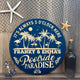 MeMate Poolside Signs Personalized Name Text Wooden Sign Outdoor, Poolside Decor, Customized Pool Sign, Swimming Pool Decorations for Wall, Wood Plaque for Backyards Patio Housewarming Gifts
