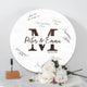 Memate Wedding Guestbook Alternative, Wedding Guest Books Personalized, Custom Wedding Signs Name Date, Wooden Wedding Guess Book Sign Board for Signature, Rustic Round Wedding Book Alternative