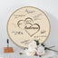 Memate Wedding Guestbook Alternative, Wedding Guest Books Personalized Family Name and Wedding Date, Wooden Wedding Guess Book Sign Board for Signature, Rustic Round Wooden Wedding Sign for Couple