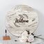 Memate Wedding Guestbook Alternative, Wedding Guest Books Personalized, Wooden Wedding Guess Book Sign Board for Signature, Custom Wedding Signs Name Date, Rustic Round Wooden Wedding Sign