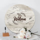 Memate Wedding Guestbook Alternative, Wedding Guest Books Personalized, Wooden Wedding Guess Book Sign Board for Signature, Custom Wedding Signs Name Date, Rustic Round Wooden Wedding Sign