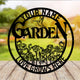 MeMate Large Garden Sign, Metal Garden Signs to Personalize, Personalized Signs, Garden Sign for Vegetable She Shed, Customized Name Wall Art Outdoor Decor, Plaque Mom Grandma,Rose Garden