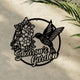 MeMate Personalized Metal Sign Hummingbird, Custom Garden Metal Signs Outdoor Décor, 8" - 24" Garden Signs Metal, HummingbirdSign, Hummingbird Flowers Garden Signs to Personalize, Shed Shed Sign