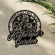 MeMate Personalized Metal Sign Bee, Custom Garden Metal Signs Outdoor Décor, 8" - 24" Garden Signs Metal, Bee Farm Sign, Bee Flowers Garden Signs to Personalize, Shed Shed Sign, Rustic Plaque