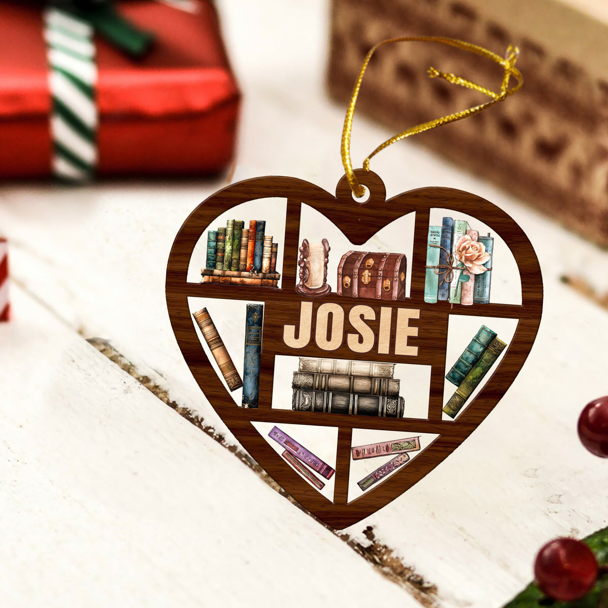 book ornament