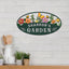 MeMate Garden Signs, Personalized Metal Signs, Garden Sign to Personalize, Customized Name Wall Art for Garden Outdoor Decor, Large Sign for Vegetable Garden She Shed, Personalized Outdoor Plaque