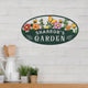 MeMate Garden Signs, Personalized Metal Signs, Garden Sign to Personalize, Customized Name Wall Art for Garden Outdoor Decor, Large Sign for Vegetable Garden She Shed, Personalized Outdoor Plaque