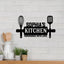 MeMate Kitchen Sign, Personalized Metal Name Signs, Custom Kitchen Sign for Indoor Kitchen Home Wall Décor, Kitchen Signs for Home Decor, Housewarming Gift for Mom Wife Grandmother Friend Family