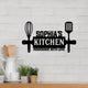 MeMate Kitchen Sign, Personalized Metal Name Signs, Custom Kitchen Sign for Indoor Kitchen Home Wall Décor, Kitchen Signs for Home Decor, Housewarming Gift for Mom Wife Grandmother Friend Family