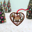book heart ornament