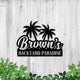 MeMate Backyard Sign Outdoor Decor, Welcome Signs, Personalized Metal Sign for Backyard, Patio, Custom Name Signs for Garden Porch, Deck, Large Metal Sign for Outside