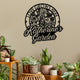 MeMate Personalized Metal Sign Bee, Custom Garden Metal Signs Outdoor Décor, 8" - 24" Garden Signs Metal, Bee Farm Sign, Bee Flowers Garden Signs to Personalize, Shed Shed Sign, Rustic Plaque