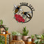 MeMate Personalized Metal Sign Bee, Custom Garden Metal Signs Outdoor Décor, 8" - 24" Garden Signs Metal, Bee Farm Sign, Bee Flowers Garden Signs to Personalize, Shed Shed Sign, Rustic Plaque
