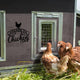 MeMate Personalized Name Sign for Chicken Coops, Chicken Coop Signs for Farmhouse Decoration, Hen House Decor, Metal Signs Outdoor Decor, 8-24 inches Large Metal Sign, Farm Sign, Housewarming Gifts
