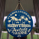 poolside sign
