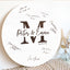 Memate Wedding Guestbook Alternative, Wedding Guest Books Personalized, Custom Wedding Signs Name Date, Wooden Wedding Guess Book Sign Board for Signature, Rustic Round Wedding Book Alternative