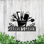 MeMate Personalized Metal Signs, Garden Signs, Garden Sign to Personalize, Large Sign for She Shed Garden, Customized Name Wall Art for Garden Outdoor Decor, Personalized Outdoor Plaque
