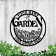 MeMate Large Garden Sign, Metal Garden Signs to Personalize, Personalized Signs, Garden Sign for Vegetable She Shed, Customized Name Wall Art Outdoor Decor, Plaque Mom Grandma,Rose Garden