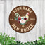 MeMate Chicken Coop Signs for Farmhouse Decoration, Hen House Decor, Metal Signs Outdoor Decor, Personalized Name Sign for Chicken Coops, 8-24 inches Large Metal Sign, Farm Sign, Housewarming Gifts