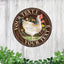 MeMate Chicken Coop Signs for Farmhouse Decoration, Hen House Decor, Metal Signs Outdoor Decor, Personalized Name Sign for Chicken Coops, 8-24 inches Large Metal Sign, Farm Sign, Housewarming Gifts