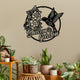 MeMate Personalized Metal Sign Hummingbird, Custom Garden Metal Signs Outdoor Décor, 8" - 24" Garden Signs Metal, HummingbirdSign, Hummingbird Flowers Garden Signs to Personalize, Shed Shed Sign
