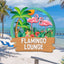 MeMate Flamingo Lounge Signs, Flamingo House Outdoor Décor, Flamingo House Metal Sign, Personalized Flamingo Tropical Sign, Flamingo Metal Sign Housewarming Gift for Family Friend