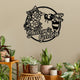 MeMate Personalized Metal Sign Bee, Custom Garden Metal Signs Outdoor Décor, 8" - 24" Garden Signs Metal, Bee Farm Sign, Bee Flowers Garden Signs to Personalize, Shed Shed Sign, Rustic Plaque