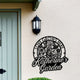 MeMate Personalized Metal Sign Bee, Custom Garden Metal Signs Outdoor Décor, 8" - 24" Garden Signs Metal, Bee Farm Sign, Bee Flowers Garden Signs to Personalize, Shed Shed Sign, Rustic Plaque