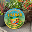 MeMate Custom Tiki Bar Sign – Personalized Wooden Name Sign for Backyard, Patio, Tiki Lounge, Beach Bar, Party Decors – Parrot Tropical Rustic Round Printed Wood Signs Wall Hanging Decorative