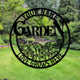 MeMate Large Garden Sign, Metal Garden Signs to Personalize, Personalized Signs, Garden Sign for Vegetable She Shed, Customized Name Wall Art Outdoor Decor, Plaque Mom Grandma,Rose Garden