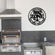 MeMate Metal BBQ Signs, Grill Sign to Personalize, Personalized Barbecue Metal Signs Kitchen Decor, Custom Name Outdoor Plaques, Rustic Decorations for Man Cave