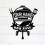 MeMate BBQ Signs, Grill Sign to Personalize, Personalized Barbecue Metal Signs Kitchen Decor, Custom Name Outdoor Plaques for Backyard, Patio, Porch, Deck
